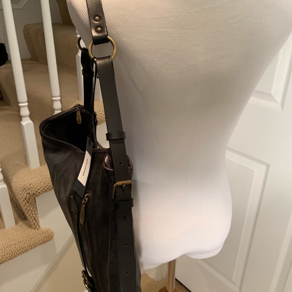 ๐ SOLD ๐ NWT, dark, slate grey leather bag - Picture 4 of 8